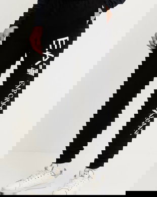 EA7 Emporio Armani pantaloni de trening din bumbac