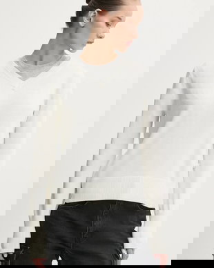 Guess Jeans pulover din amestec de mătase