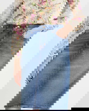 Lauren Ralph fustă din denim