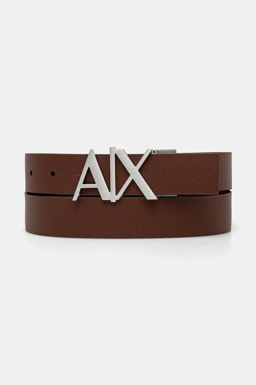 Armani Exchange curea de piele cu doua fete