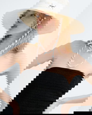 LE SH KA headwear pălărie împletită cu boruri largi, pentru femei SEASHEEL LONDON