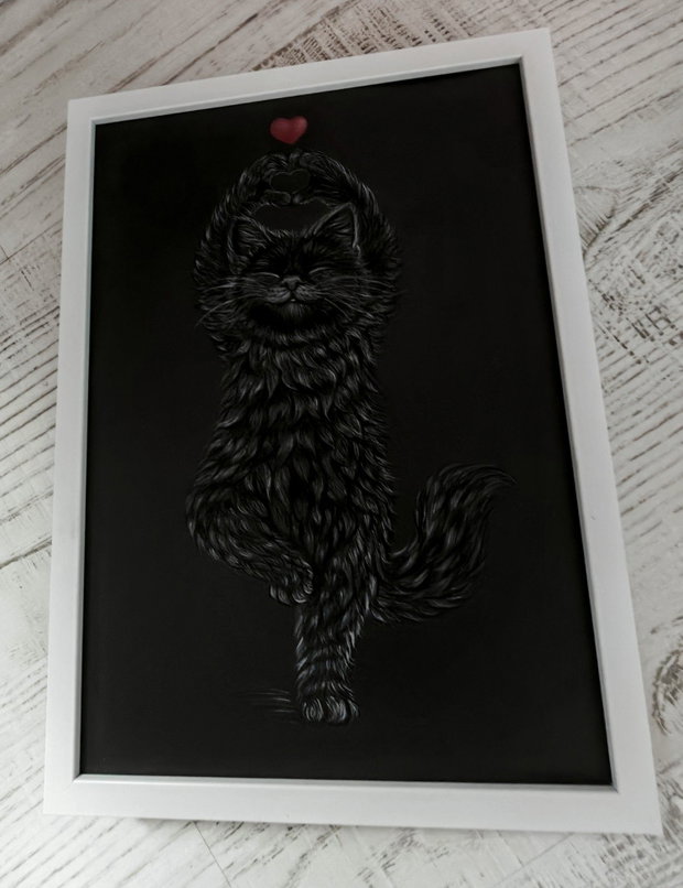 Tablou ilustratie "Cat LOVE"