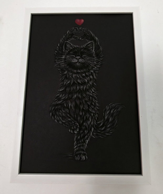 Tablou ilustratie "Cat LOVE"
