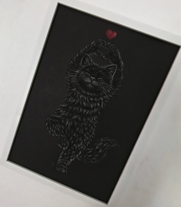 Tablou ilustratie "Cat LOVE"