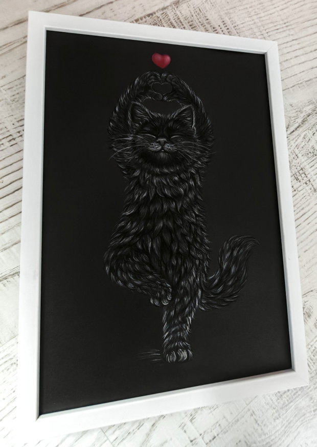 Tablou ilustratie "Cat LOVE"
