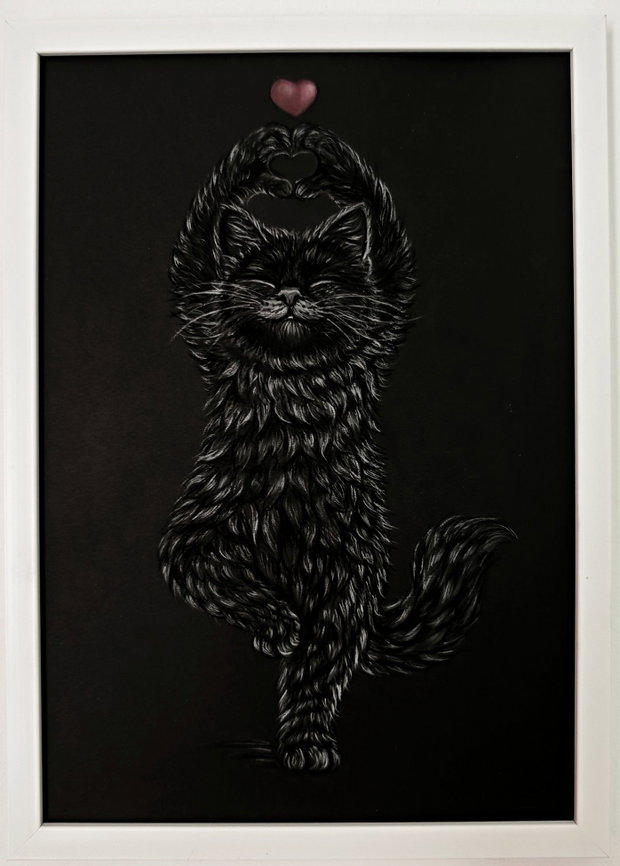 Tablou ilustratie "Cat LOVE"