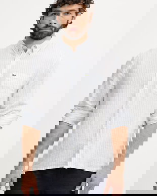 Lacoste Cămașă bărbătească din in