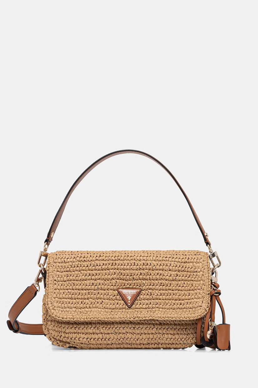 Guess geantă baguette pentru femei împletită OFELIA