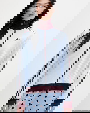 adidas Originals hanorac cu fermoar pentru femei, cu bumbac