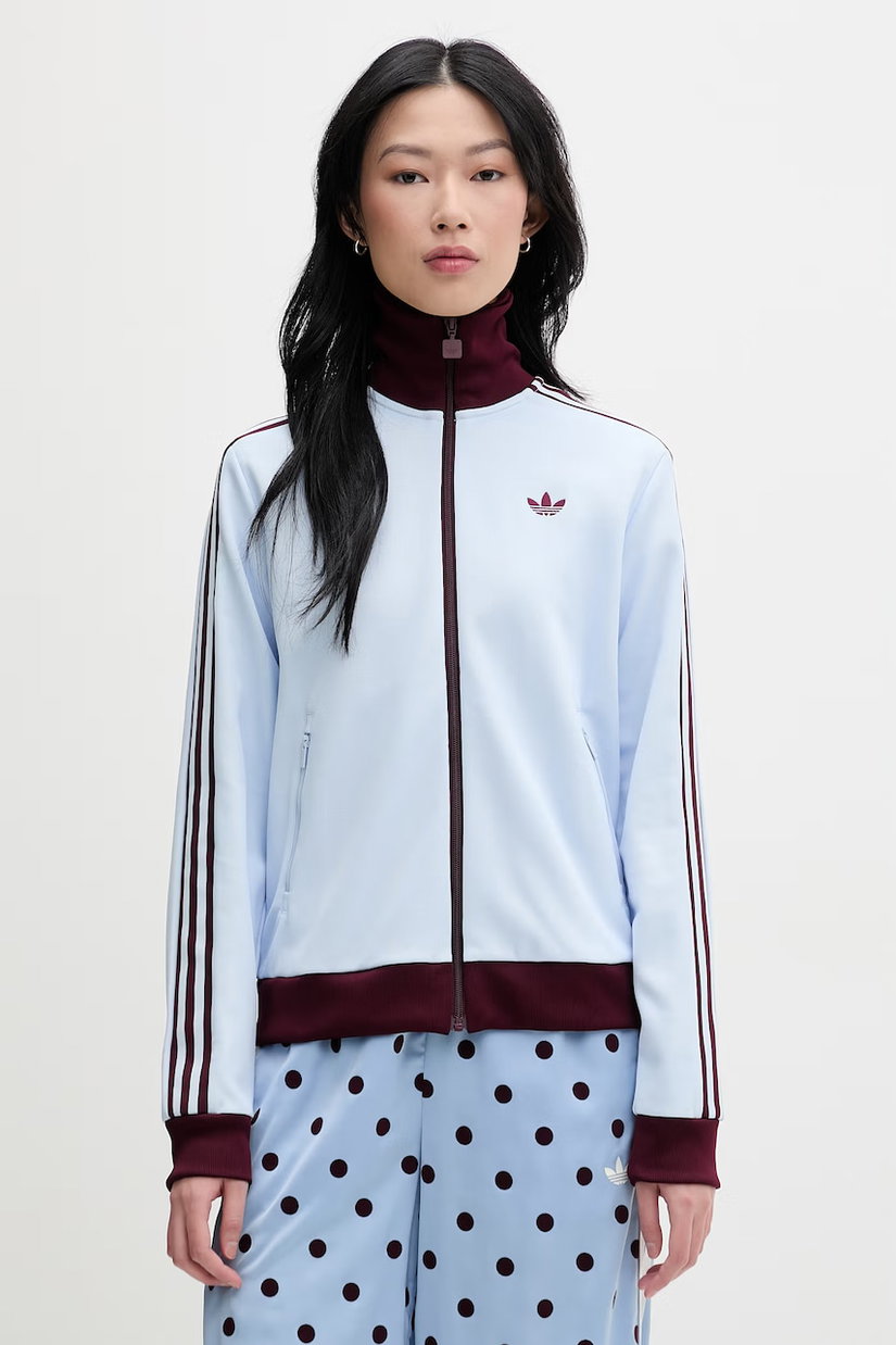 adidas Originals hanorac cu fermoar pentru femei, cu bumbac