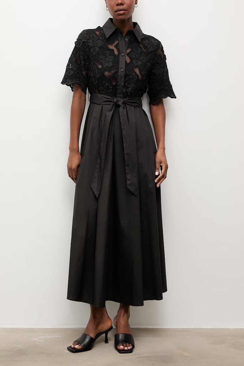 Answear.LAB rochie evazată din bumbac