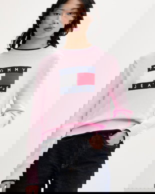 Tommy Jeans pulover pentru femei, din bumbac