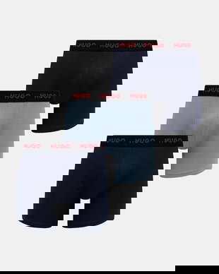 HUGO Boxeri bărbați din bumbac cu elastan BOXERBR TRIPLET PACK pachet de 3