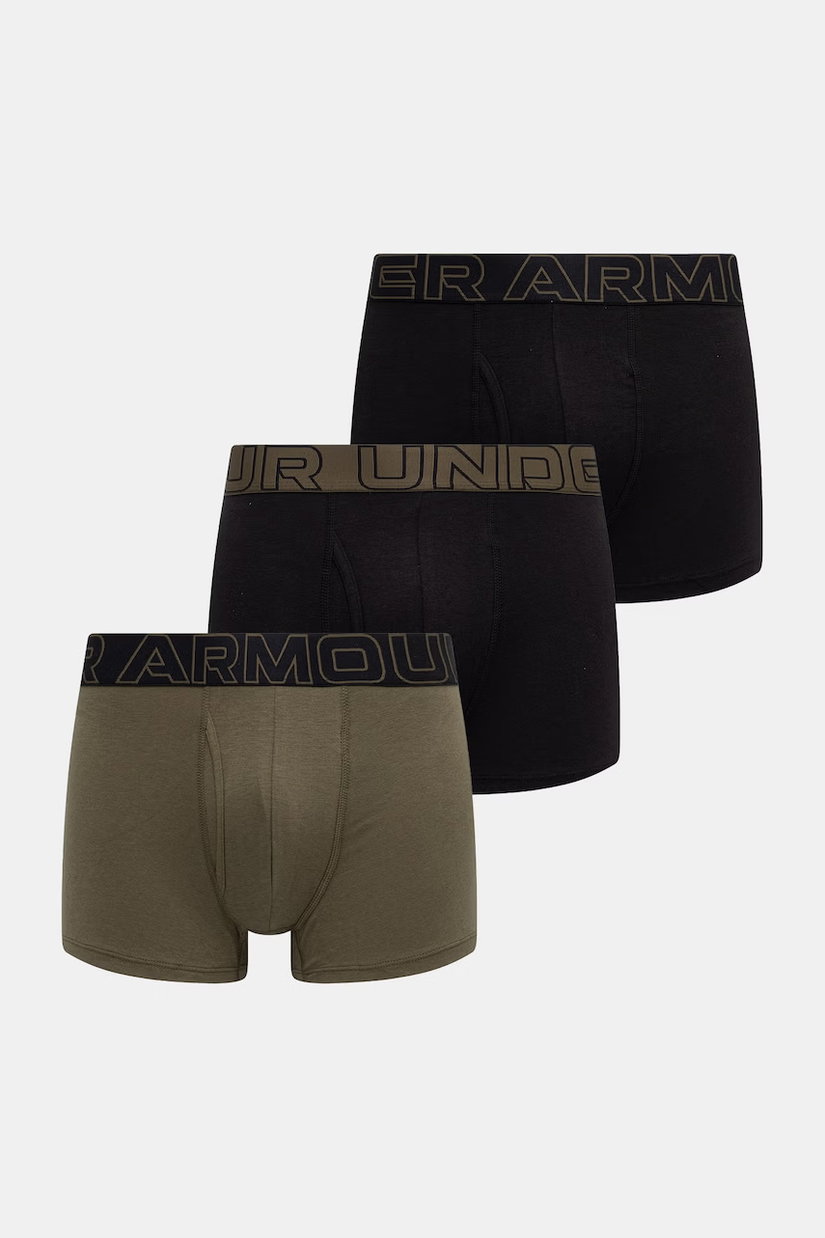 Under Armour boxeri bărbați 83 Perf Cotton 3in pachet de 3