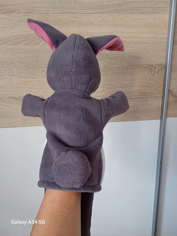 Iepurele-Păpușă de mână/marionetă-Jucărie educativă pentru copii, Teatru de povești-Tamira