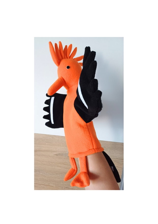 Pupăza-Păpușă de mână/marionetă-Jucărie educativă pentru copii, Teatru de povești-Tamira