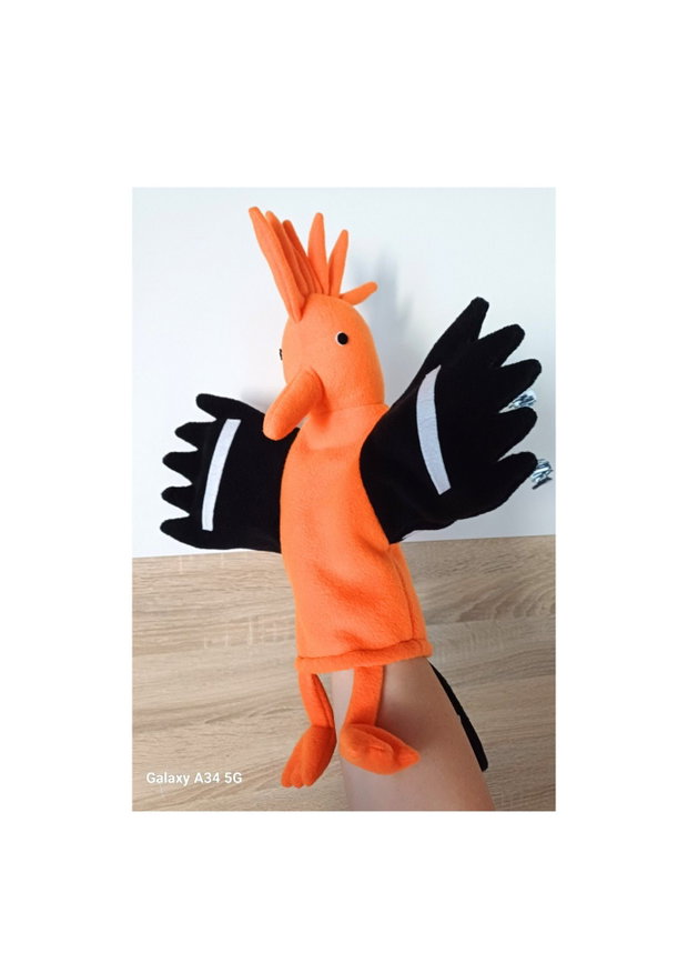 Pupăza-Păpușă de mână/marionetă-Jucărie educativă pentru copii, Teatru de povești-Tamira