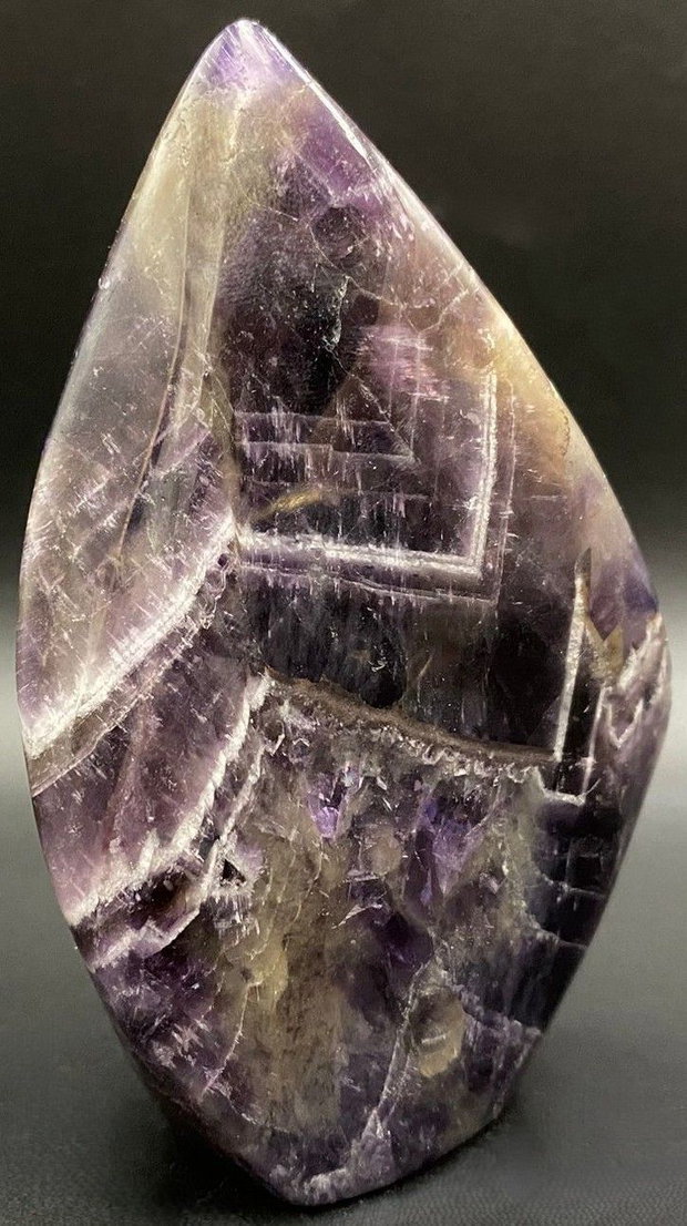 Ametist Dream (Chevron) - Sculptura piatra semipretioasa