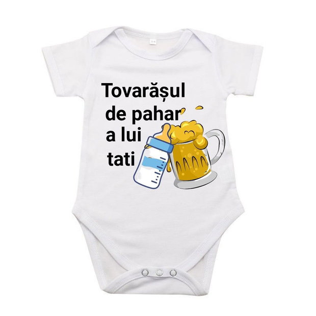 Body personalizat ,, Tovarășul de pahar a lui tati"
