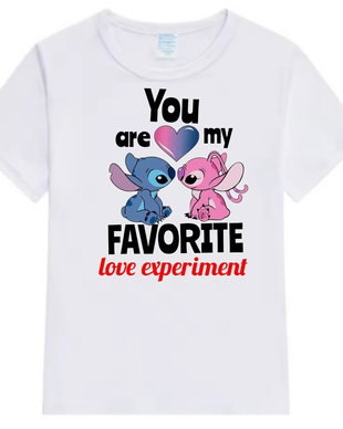 Tricou personalizat ,, You are my favorite live experiment"