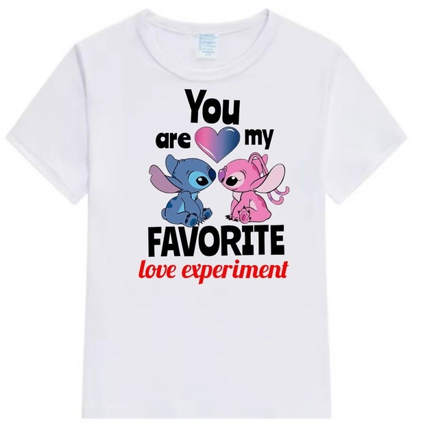 Tricou personalizat ,, You are my favorite live experiment"