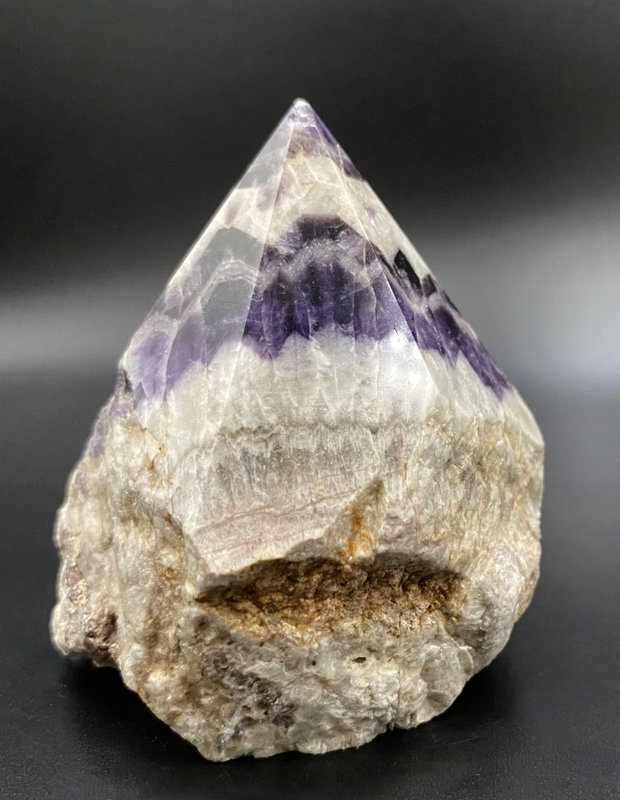 Ametist Dream (Chevron) - Varf polisat piatra semipretioasa