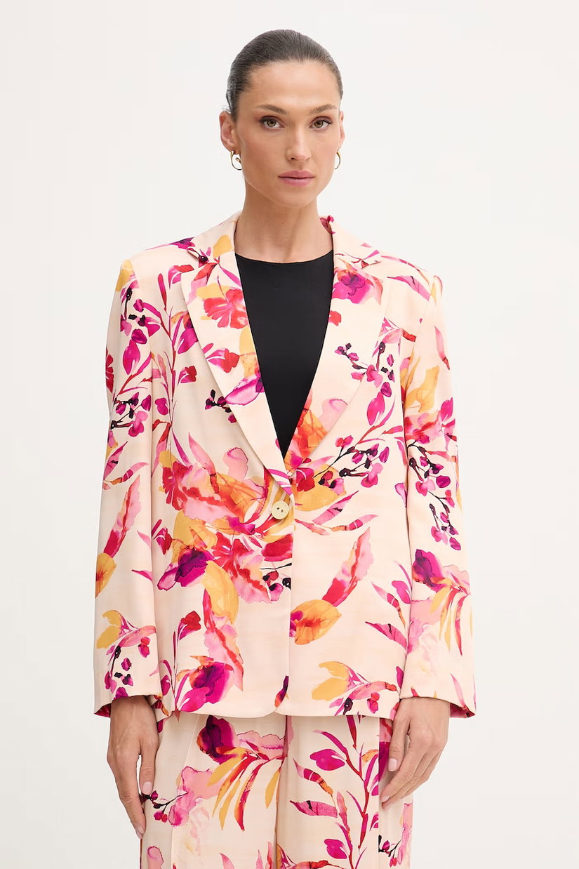 Lola Casademunt sacou cu un singur rând de nasturi pentru femei, cu vâscoză