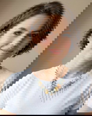 Colier statement din amazonit natural piesă unicat handmade (cod1420)