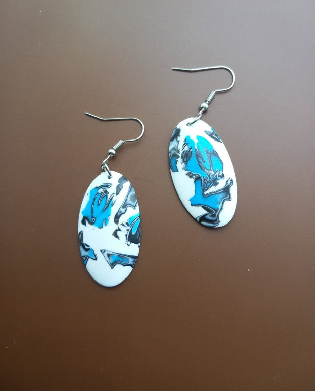 Cercei bleu turcoaz