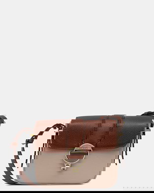 Barbour geantă crossbody pentru femei, din piele roz