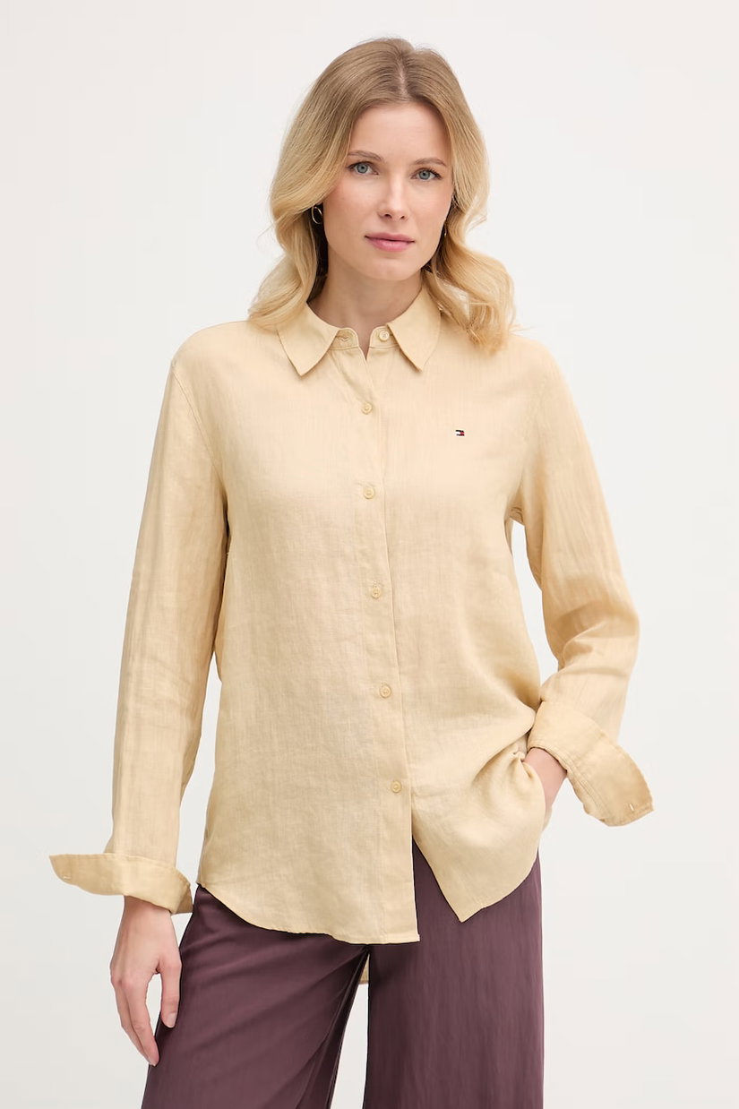 Tommy Hilfiger cămașă de damă din in