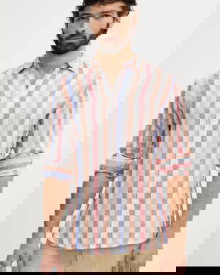 United Colors of Benetton Cămașă de bărbați din in