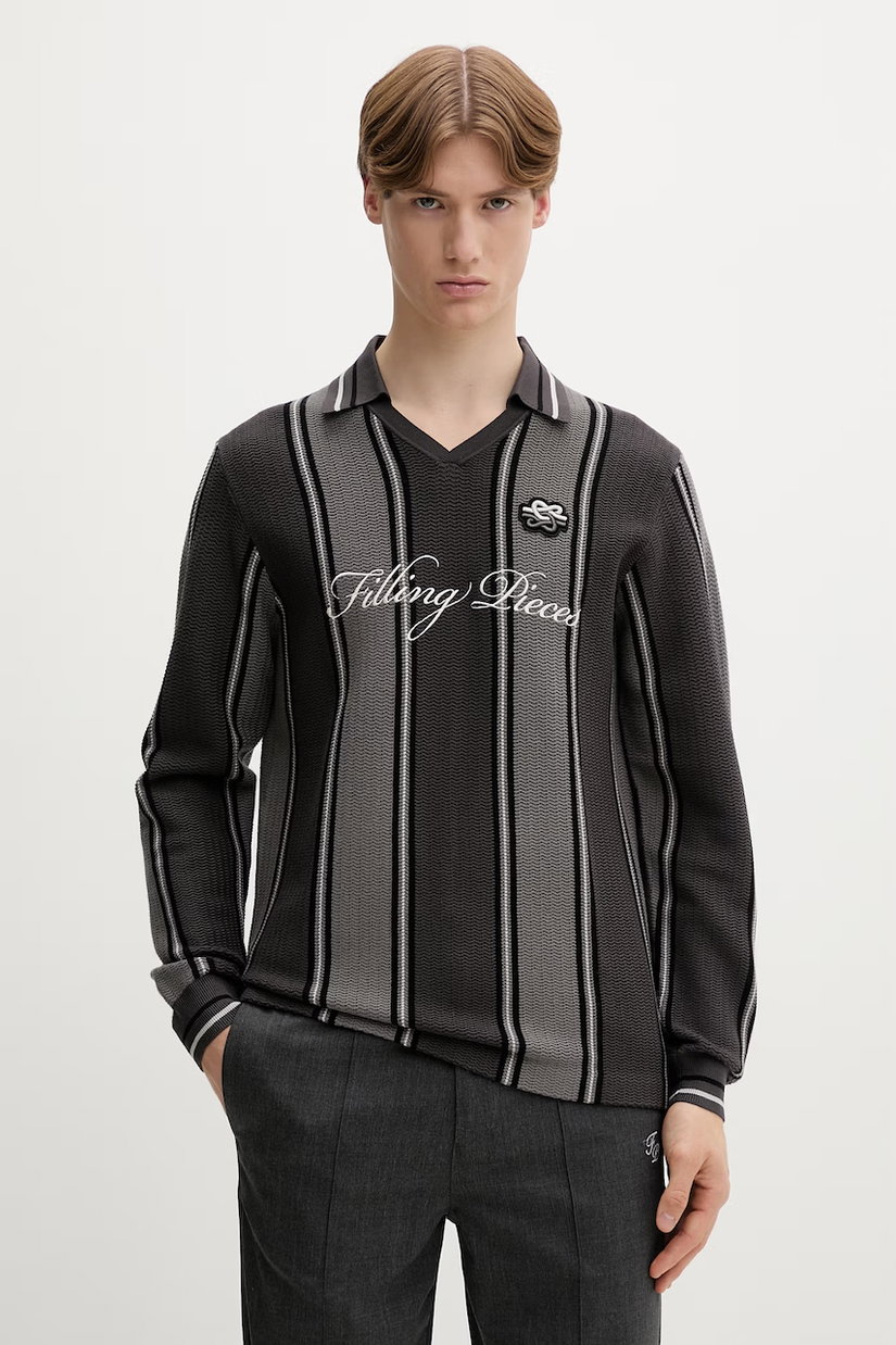 Filling Pieces pulover bărbătesc cu vâscoză Knit Football Jersey