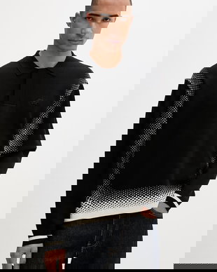 Filling Pieces pulover Knit Shirt Rugby