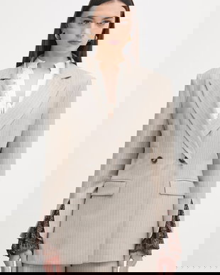 Haveone sacou cu două rânduri de nasturi feminin