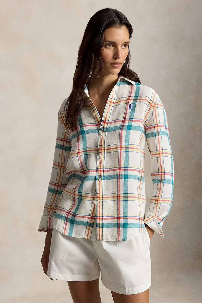 Polo Ralph Lauren cămașă de damă din in