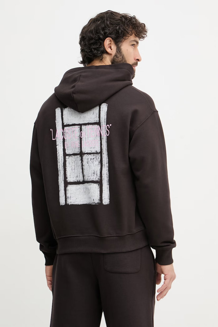 Lacoste hanorac cu glugă bărbați din bumbac