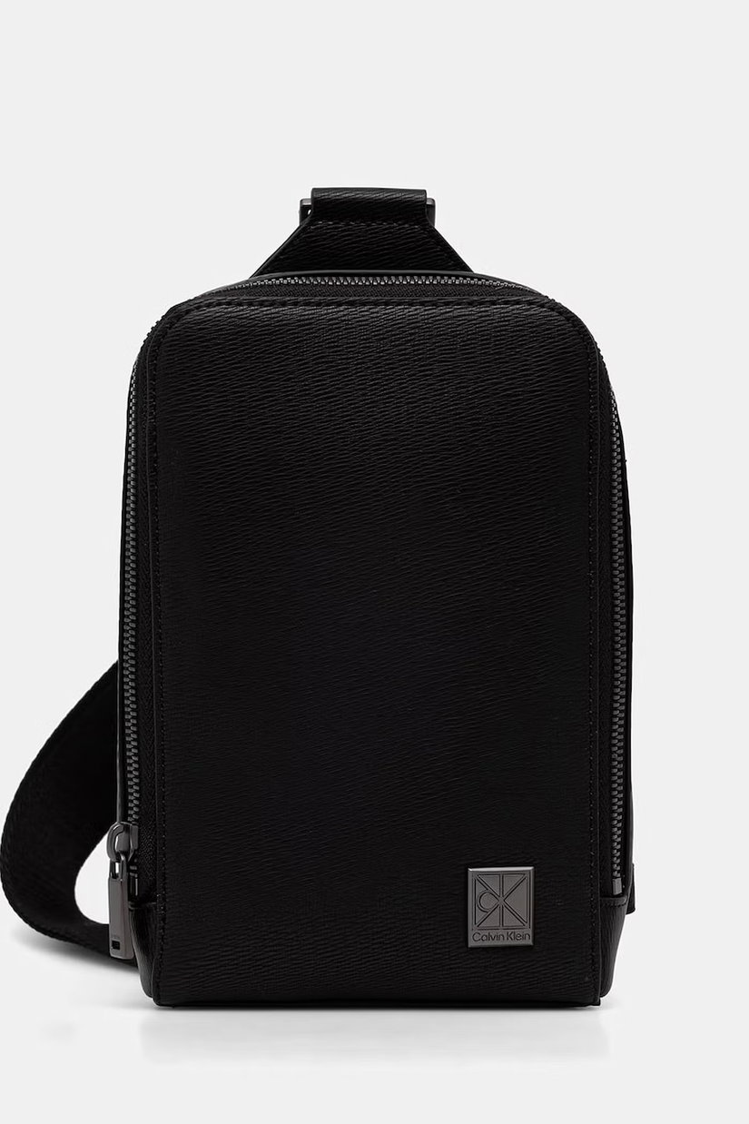 Calvin Klein borsetă de gât pentru bărbați, cu imitație de piele