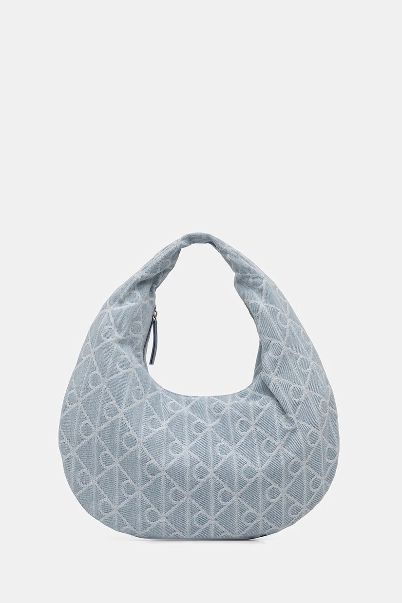 Calvin Klein geantă croissant pentru femei, din denim