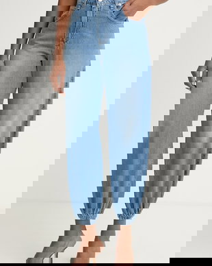 Haveone blugi relaxed fit pentru femei