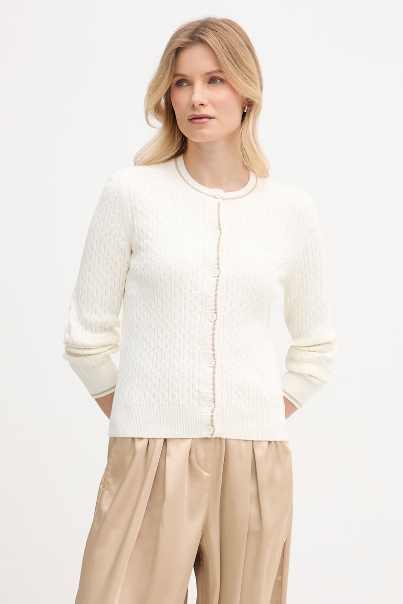 Lacoste cardigan pentru femei, cu bumbac