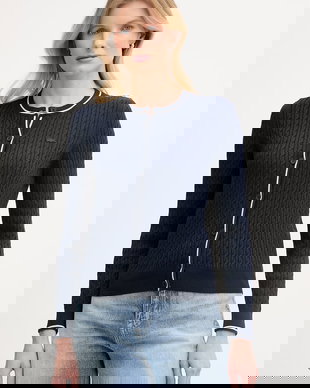 Lacoste cardigan pentru femei, cu bumbac