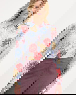 Gant cămașă pentru femei, cu amestec de mătase