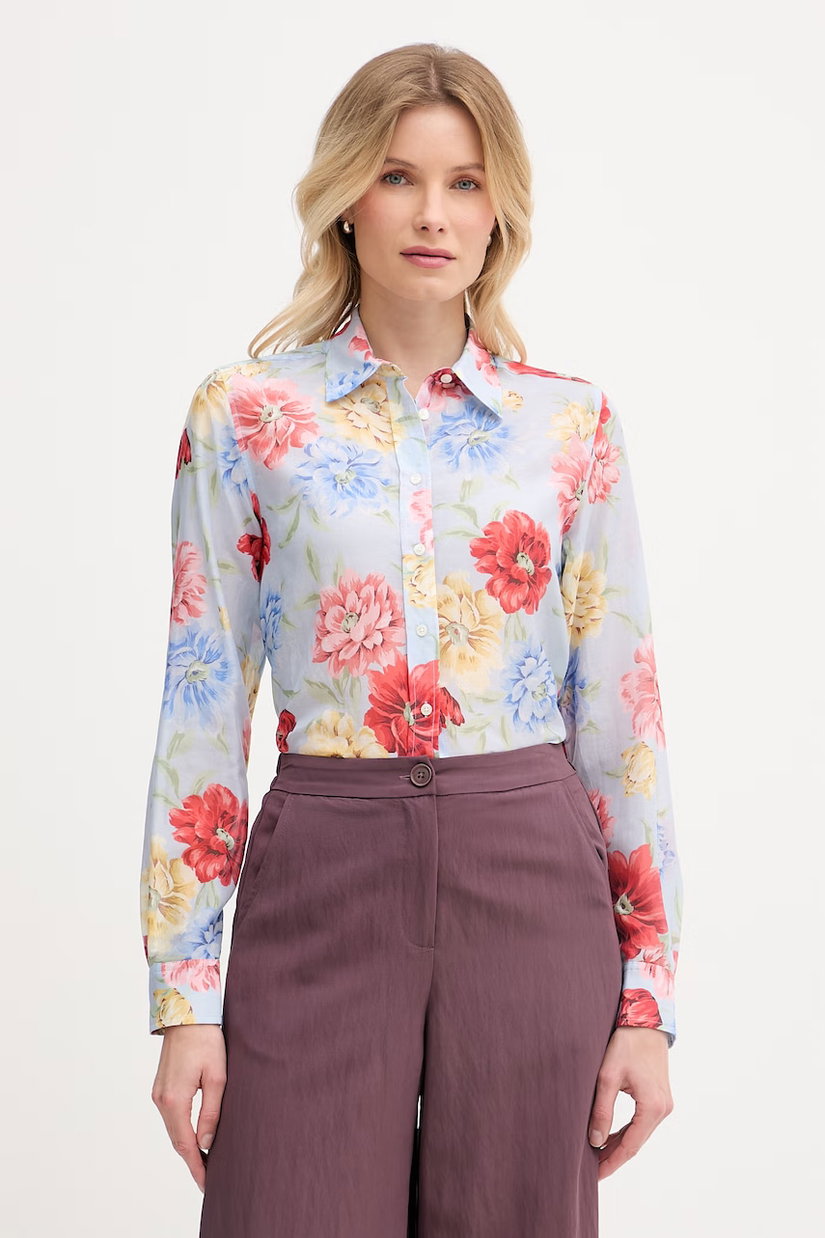 Gant cămașă pentru femei, cu amestec de mătase