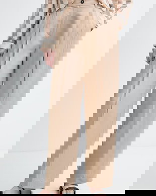 Marc O'Polo pantaloni pentru femei, cu amestec de in