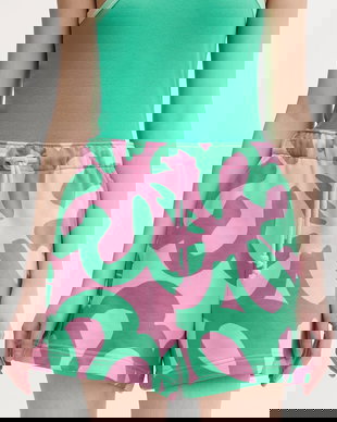 Marimekko pantaloni scurți de trening pentru femei, din bumbac