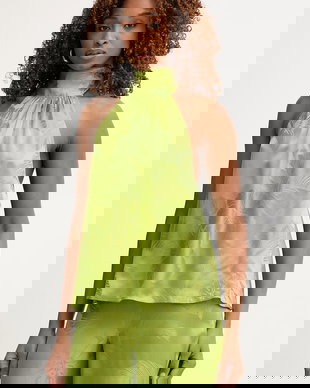 Retrofete bluză pentru femei, cu amestec de mătase Martana