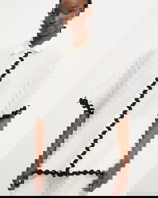 HUGO cămașă pentru femei, cu amestec de in Camule-1