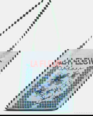 iBlues geantă shopper pentru femei, din bumbac LIMONE