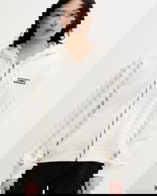 Dickies hanorac cu fermoar și glugă pentru femei, din bumbac